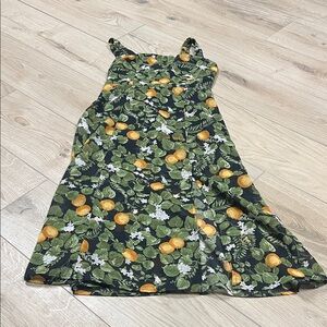 Commense Black and Green Midi Dress